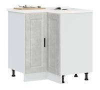vidaXL Armoire d'angle de cuisine Porto gris béton bois d'ingénierie 853991