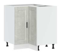 vidaXL Armoire d'angle de cuisine Porto – Gris béton, bois d'ingénierie