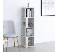 vidaXL Armoire d'angle Gris béton 33x33x132 cm Aggloméré