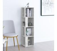 Vidaxl Armoire D'angle Gris Béton 33x33x132 Cm Bois D'Ingénierie