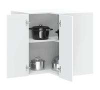 vidaXL Armoire d'angle murale de cuisine Lucca blanc bois d'ingénierie