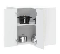 vidaXL Armoire d'angle de cuisine Porto gris béton Matériau dérivé du bois