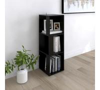 vidaXL Armoire d'angle Noir 33x33x100 cm Aggloméré