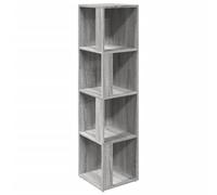 vidaXL Armoire d'angle Sonoma Gris 33x33x132 cm Bois d'ingénierie
