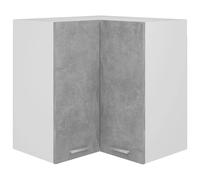 vidaXL Armoire d'angle suspendue Gris béton 57x57x60 cm Aggloméré 806394
