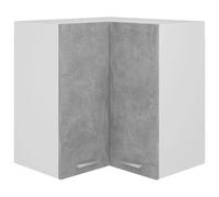 VidaXL Armoire d'angle suspendue ''Lyon'' Gris béton Bois d'ingénierie