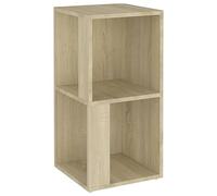vidaXL Armoire d'angle, Table d'Appoint avec Rangement, Organisateur de Salon Salle de Séjour Intérieur, Moderne, Chêne Sonoma Bois d'Ingénierie