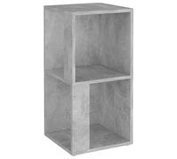 vidaXL Armoire d'angle, Table d'Appoint avec Rangement, Organisateur de Salon Salle de Séjour Intérieur, Moderne, Gris Béton Bois d'Ingénierie