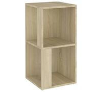 vidaXL Armoire d'angle, Table d'Appoint avec Rangement, Organisateur de Salon Salle de Séjour Intérieur, Moderne, Chêne Sonoma Bois d'Ingénierie