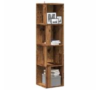 Vidaxl Armoire D'angle Vieux Bois 33x33x132 Cm Bois D'ingénierie Marron