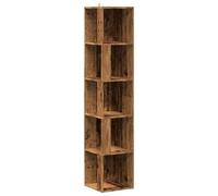 vidaXL Armoire d'angle Vieux Bois 33x33x165 cm Bois d'ingénierie