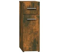 vidaXL Armoire d'Apothicaire Armoire de Rangement Organisateur de Maison Meuble de Salon Intérieur Chêne Fumé 20x45,5x60 cm Bois d'Ingénierie