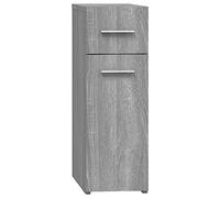 vidaXL Armoire d'Apothicaire Armoire de Rangement Organisateur de Maison Meuble de Salon Intérieur Sonoma Gris 20x45,5x60 cm Bois d'Ingénierie