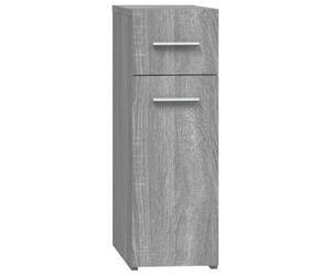 vidaXL Armoire d'Apothicaire Armoire de Rangement Organisateur de Maison Meuble de Salon Intérieur Sonoma Gris 20x45,5x60 cm Bois d'Ingénierie