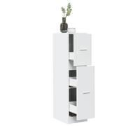 Vidaxl Armoire D'apothicaire Blanc 30x41x118 Cm Bois D'ingénierie Blanc