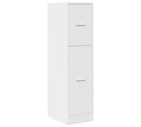 vidaXL Armoire d'apothicaire Blanc 30x41x118 cm Bois d'ingénierie, Coffre d'apothicaire, Meuble d'apothicaire, Coffre à tiroirs d'apothicaire