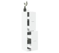vidaXL Armoire d'apothicaire blanc 30x41x144,5 cm bois d'ingénierie, coffre d'apothicaire, meuble d'apothicaire, coffre à 855169