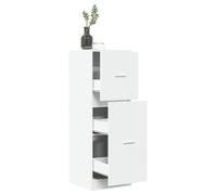 Vidaxl Armoire D'apothicaire Blanc 40x41x118 Cm Bois D'ingénierie Blanc
