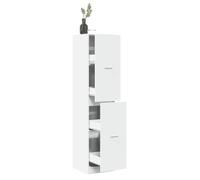 vidaXL Armoire d'apothicaire blanc 40x41x174,5 cm bois d'ingénierie, coffre d'apothicaire, meuble d'apothicaire, coffre à 3309645