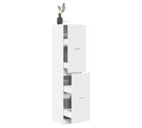 Vidaxl Armoire D'apothicaire Blanc 40x41x174,5 Cm Bois D'ingénierie Multicolore