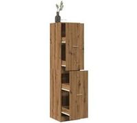 vidaXL Armoire d'apothicaire chêne artisanal en bois d'ingénierie coffre à tiroirs