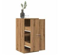vidaXL Armoire d'apothicaire chêne artisanal bois d'ingénierie, coffre d'apothicaire, meuble d'apothicaire, coffre à tiroirs 855195