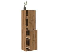 vidaXL Armoire d'apothicaire chêne artisanal en bois d'ingénierie coffre à tiroirs