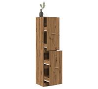 Vidaxl Armoire D'apothicaire Chêne Artisanal Bois D'ingénierie Marron