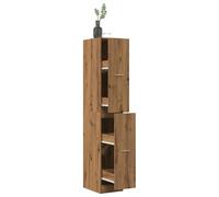 vidaXL Armoire d'apothicaire chêne Artisanal Bois d'ingénierie, Coffre d'apothicaire, Meuble d'apothicaire, Coffre à tiroirs d'apothicaire