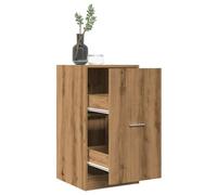 vidaXL Armoire d'apothicaire chêne artisanal bois d'ingénierie Marron