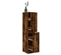 Vidaxl Armoire D'apothicaire Chêne Fumé 30x41x144,5 Cm Bois Ingénierie Multicolore