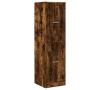 vidaXL Armoire d'apothicaire chêne fumé 40x41x144,5 cm Bois ingénierie, Coffre d'apothicaire, Meuble d'apothicaire, Coffre à tiroirs d'apothicaire