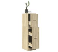 Vidaxl Armoire D'apothicaire Chêne Sonoma 30x41x118 Cm Bois Ingénierie Marron