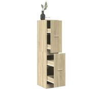 vidaXL Armoire d'apothicaire 855171 – chêne Sonoma, bois d'ingénierie, coffre à tiroirs