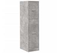 Vidaxl Armoire D'apothicaire Gris Béton 30x41x118 Cm Bois D'ingénierie Marron