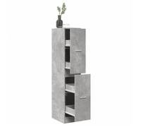 vidaXL Armoire d'apothicaire gris béton 30x41x144,5 cm bois ingénierie, coffre d'apothicaire, meuble d'apothicaire, coffre à 855172