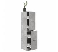 Vidaxl Armoire D'apothicaire Gris Béton 30x41x144,5 Cm Bois Ingénierie Multicolore