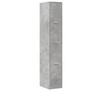 vidaXL Armoire d'apothicaire Gris béton 30x41x174,5 cm Bois ingénierie, Coffre d'apothicaire, Meuble d'apothicaire, Coffre à tiroirs d'apothicaire