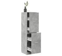 Vidaxl Armoire D'apothicaire Gris Béton 40x41x144,5 Cm Bois Ingénierie Multicolore