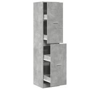 vidaXL Armoire d'apothicaire Gris béton 40x41x174,5 cm Bois ingénierie, Coffre d'apothicaire, Meuble d'apothicaire, Coffre à tiroirs d'apothicaire