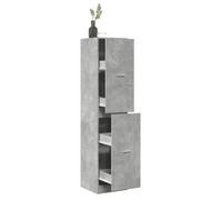 vidaXL Armoire d'apothicaire Gris béton 40x41x174,5 cm Bois ingénierie