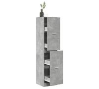 Vidaxl Armoire D'apothicaire Gris Béton 40x41x174,5 Cm Bois Ingénierie Multicolore