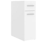 vidaXL Armoire d'Apothicaire Meuble de Rangement Armoire de Rangement Salon Salle de Séjour Maison Intérieur Blanc 20x45,5x60 cm Aggloméré