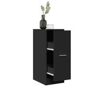 Vidaxl Armoire D'apothicaire Noir 30x41x77,5 Cm Bois D'ingénierie Multicolore