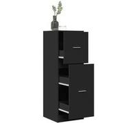 vidaXL Armoire d'apothicaire noire 40x41x118 cm bois d'ingénierie