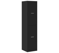 Vidaxl Armoire D'apothicaire Noir 40x41x174,5 Cm Bois D'ingénierie Multicolore