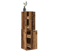 vidaXL Armoire d'apothicaire vieux bois 30x41x144,5 cm bois ingénierie, coffre d'apothicaire, meuble d'apothicaire, coffre à 855176