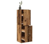 Vidaxl Armoire D'apothicaire Vieux Bois 40x41x144,5 Cm Bois Ingénierie Multicolore
