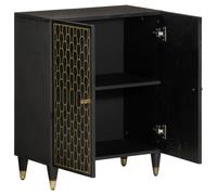 vidaXL Armoire d'appoint 60x33x75 cm bois massif mangue
