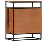 vidaXL Armoire d'appoint 60x35x76 cm Vieux bois massif et acier
